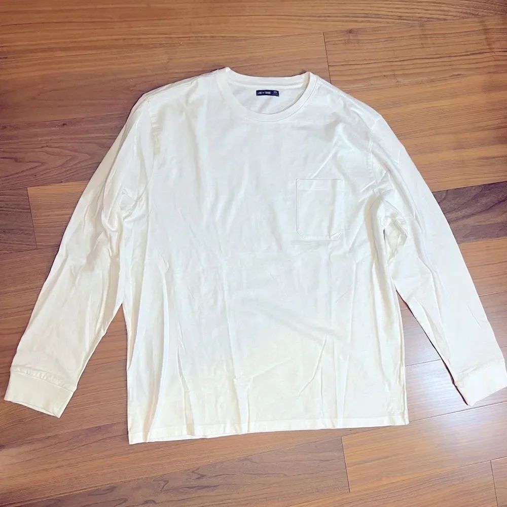 Line of Trade Men's white Long Sleeve Shirt size 2XL